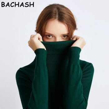 On sale 2019 autumn winter Women Knitted Turtleneck Sweater Casual Soft polo-neck Jumper Fashion Slim Femme Elasticity Pullovers