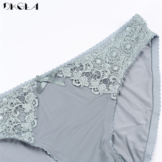 3 Pcs/lot Low-Rise Panties Plus Size XXL XL L M S Women Underwear White Sexy Panty Embroidery Lace Briefs Hollow Out Comfortable